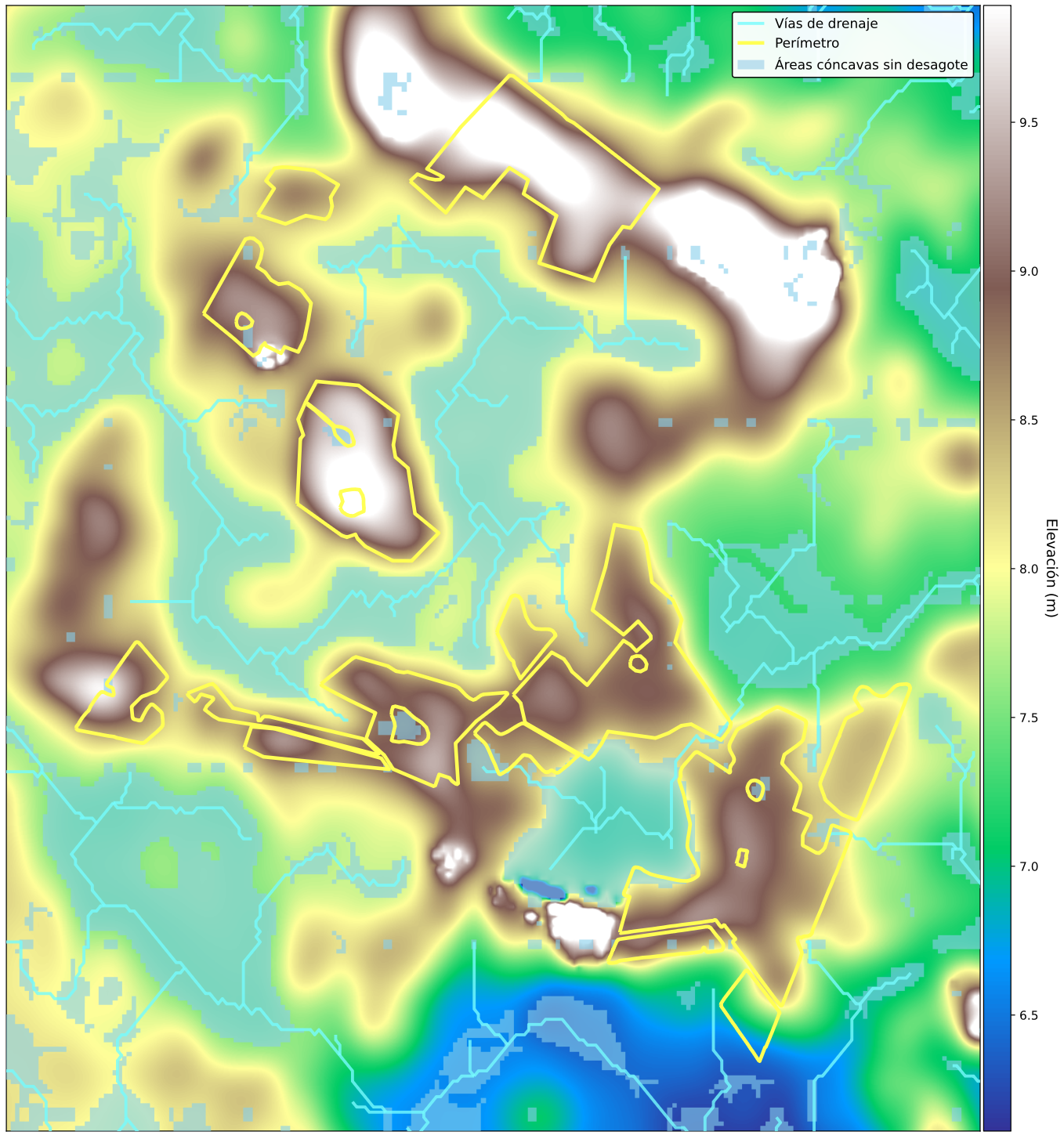 Hydrological digital elevation model (DEM)