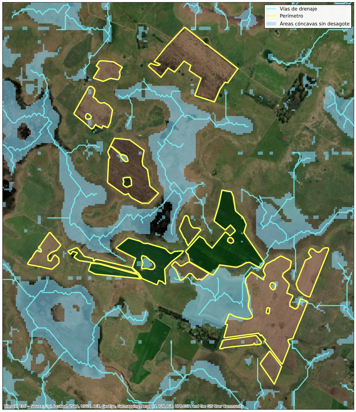 Imagen satelital correspondiente